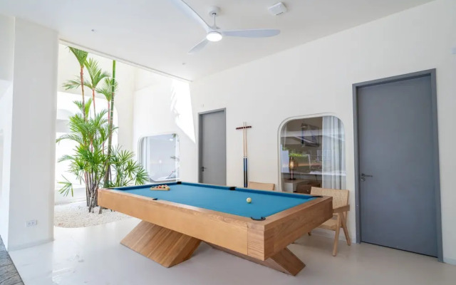 Pool villa with slide karaoke kitchen