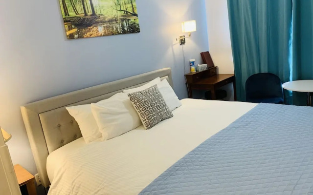 A Small Hotel Room for Mountain Lovers