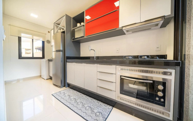 156 - Lindo apartamento a 50mts do mar em Canto Grande