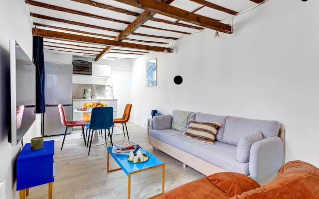 Chic 1BR Steps from Montorgueil