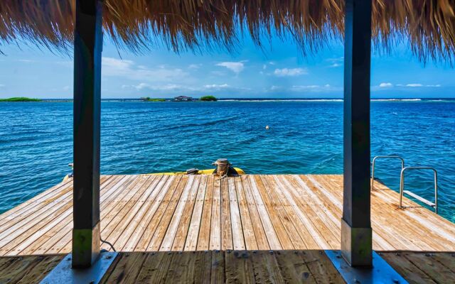 Private Beach Ocean Front Boat Dock Tiki Bar