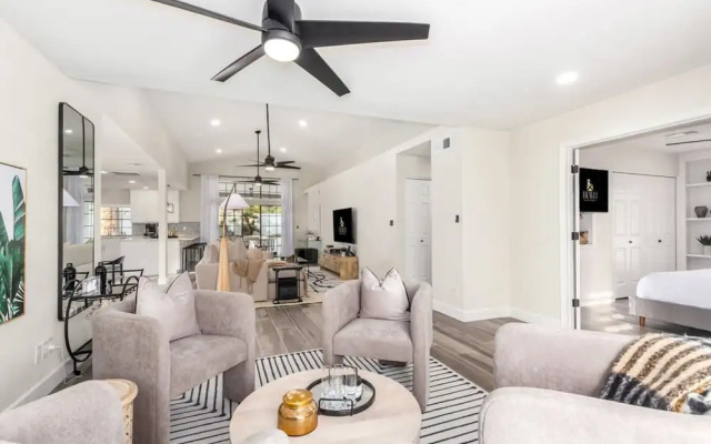 Modern-terranean Retreat 2 Masters Pool Spa Games