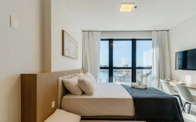MHFA Studios em Prédio Luxuoso Vista Mar