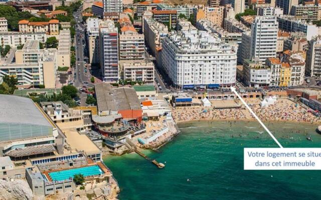 Plage des Catalans Marseille - T2 4 couchages - Pharo Vieux-Port