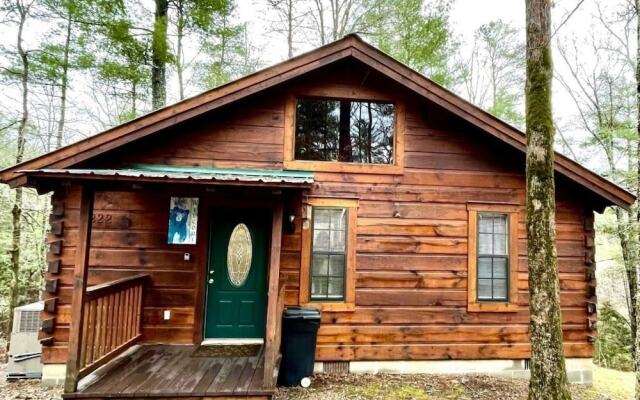 Perfectly Private! Hot Tub, King Sized Bed, Grill, Washer/dryer, and Motorcycle Friendly! Studio Cabin by Redawning