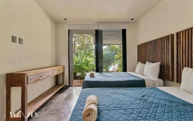 2BR W/private Pool - Steps Away From the Beach