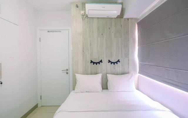 Furnished Green Pramuka 1BR Apartment with Modern Style and City View
