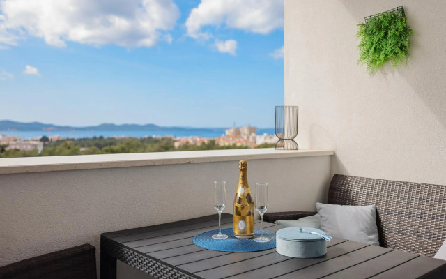 Stella Maris **** balcony, sea view, garage, BBQ