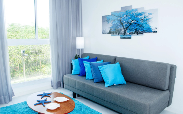 Flat de 1 quarto - Muro alto Condomínio Clube
