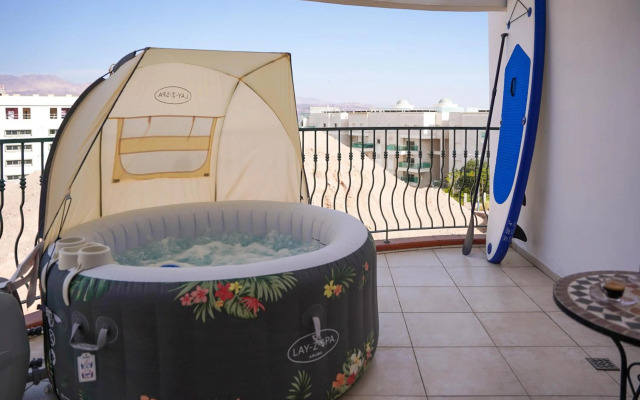 two bed room apartment 5 min walk to the beach