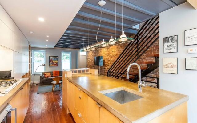 Modern European Home - Garden Patio w/ Firepit