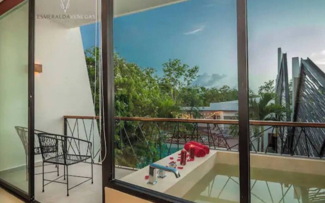 Amazing Studio With Private Pool Gym & Temazcal