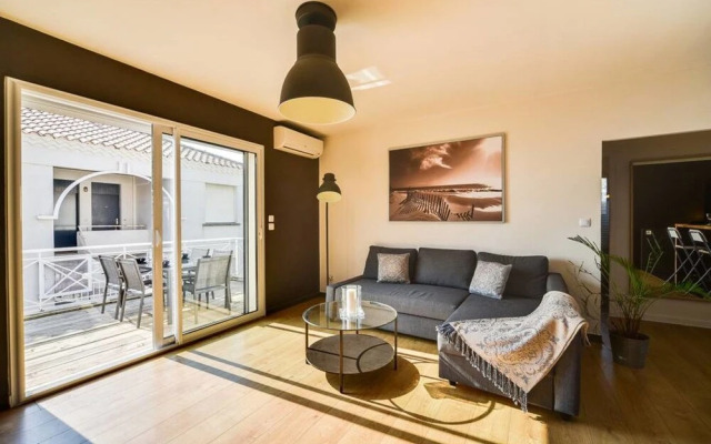 Apartment T3 Carnon Beach, 1st Line