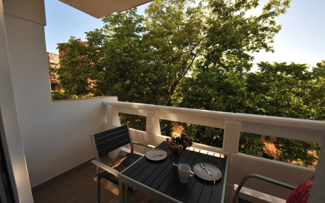 Diseño Terraza dos baños Parking