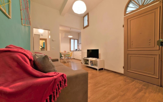 happy apartment in lively area