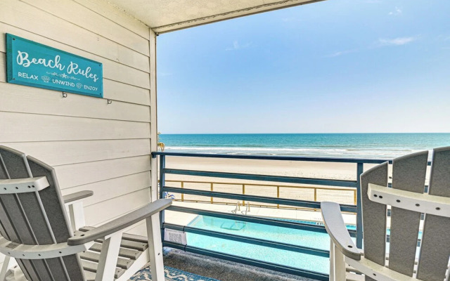 Oceanfront South Carolina Retreat - Pool & Balcony