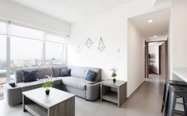 San Angel Luxury apartment 2BR 2BA 1Parking