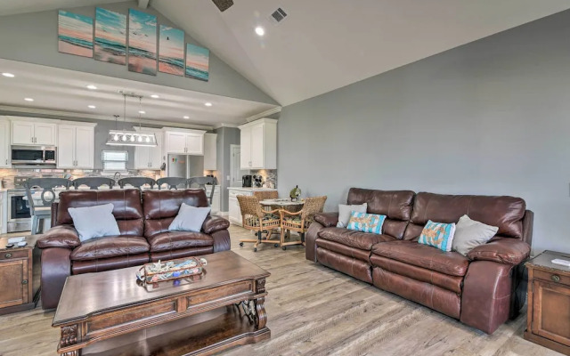 Ocean View + Wraparound Deck: Crystal Beach Home!