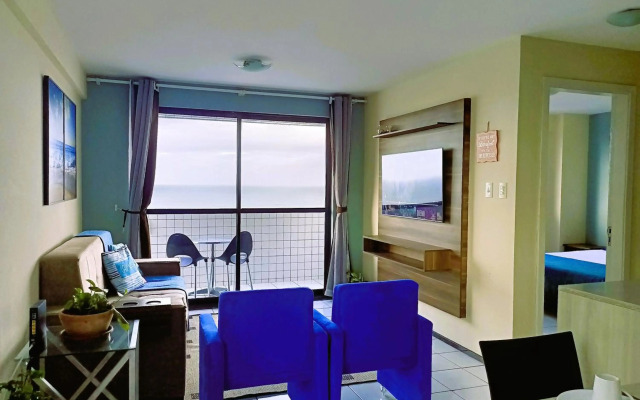 Conforto e melhor vista - 100 metros da praia