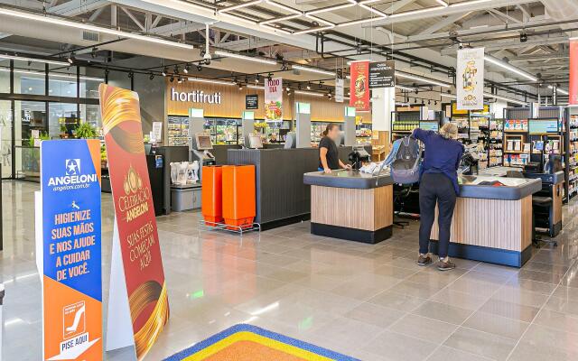Vista mar em condomínio com foodhall Toptower#CA51
