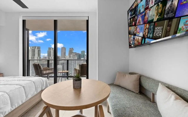 Elegant Studio with Panoramic City Views