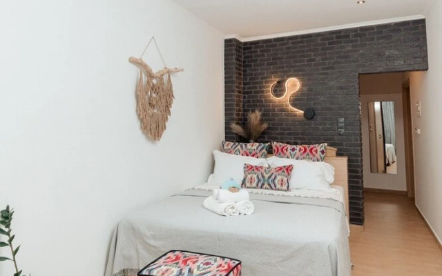 Sea View Studio With a Barbecue Area on the Terrace of the Building a Smart TV