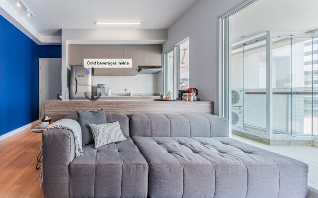 Apartamento estiloso com varanda| Vila Olímpia