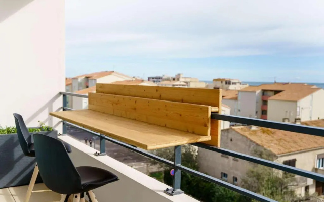 SB 402 - Exceptionnel T3 climatisé, vue Mer NARBONNE-PLAGE