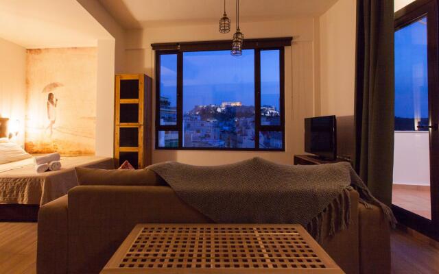 Explore Nightlife Near an Apartment With an Acropolis View
