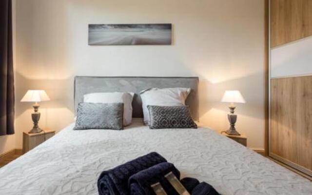 Stylish White and Red Apartments