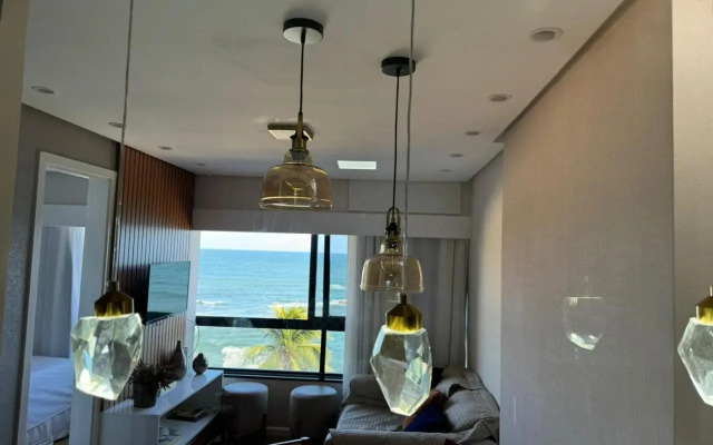 Maravilhoso apartamento 2 quartos vista mar no Ondina Apart