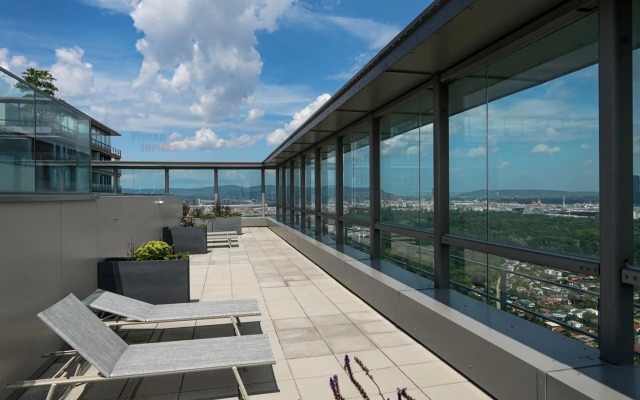 Amazing view over Vienna and infinity pool