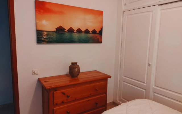 Front line beach with fantastic terrace.