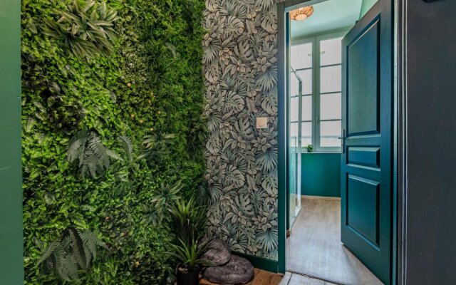 Appartement Jungle - Libourne Centre - 4 pers - Sauna - Netflix