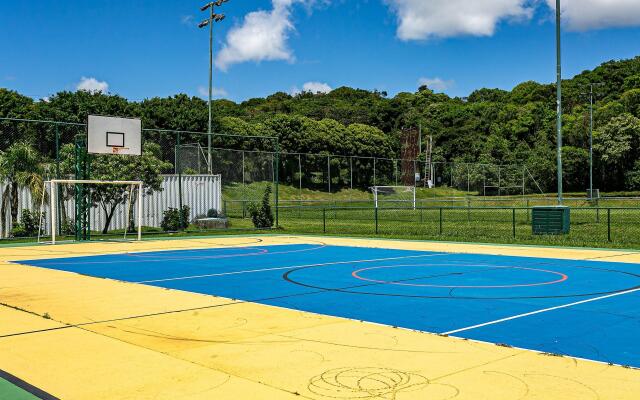 Studio vista mar pé na areia no Santinho STO2208