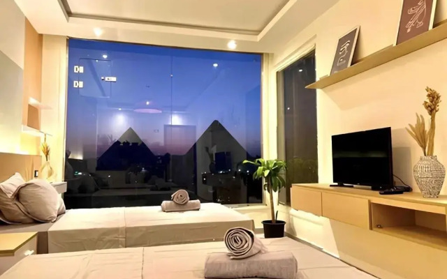 Middle East pyramids view