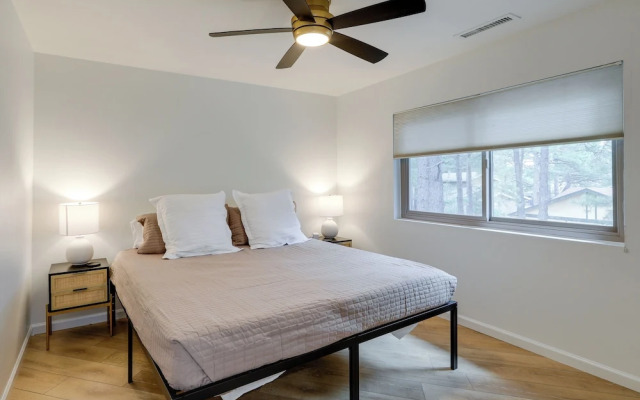 Chic Flagstaff Retreat w/ Fireplace & Patio!