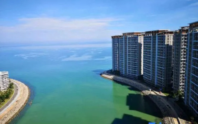 Ocean flower island Agean sea hotel