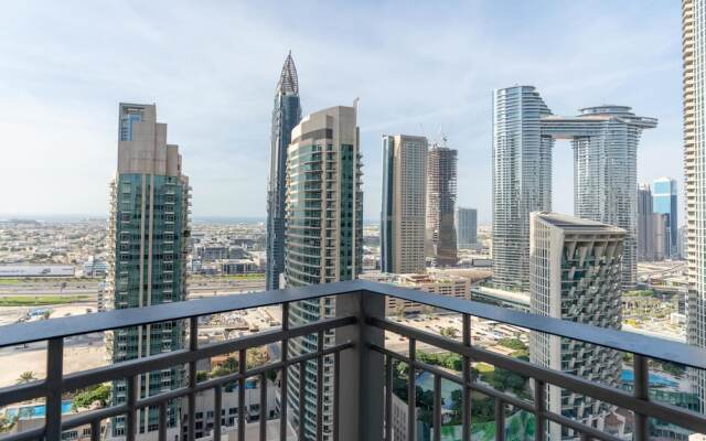 1BR Apt Top Floor Burj Sea Views Downtown