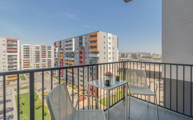 High view by shopping park