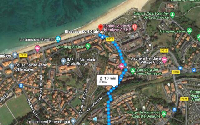 NEW vue océan, 10 min à pied de la plage