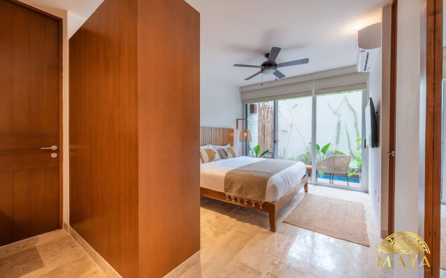 NHOA 108B Lux 1BR Condo Plunge Pool in Aldea Zama