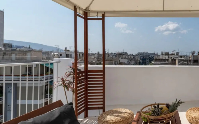 126m² homm Penthouse, Amazing Acropolis View, 9 ppl