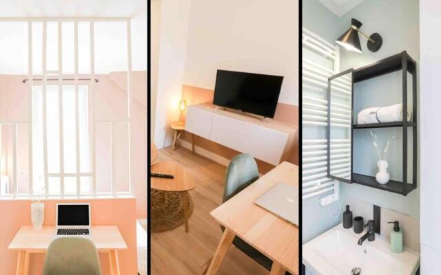 Appart' Hôtel Pink Cosy 5min RER Proche Paris