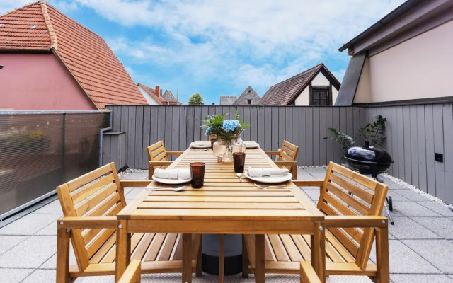 homie stay Badgasse - Fewos am Main mit Dachterrasse & Fahrradgarage