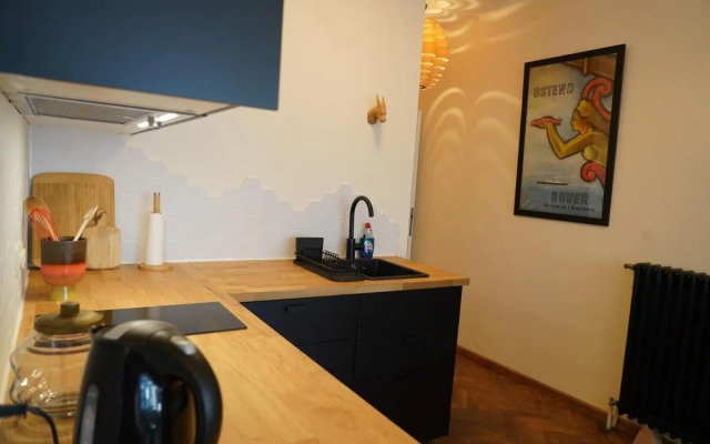 Apt in center of Ostende 20min from Bruges