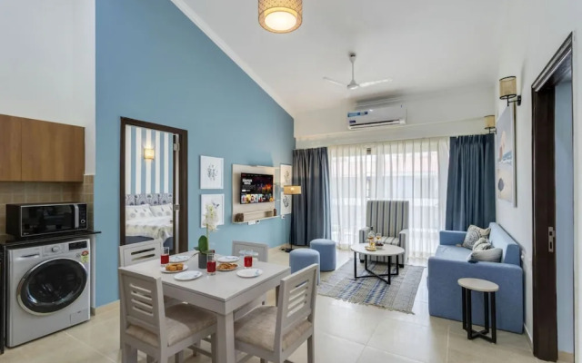 1BR w Pool Sauna Near Calangute Baga Beach