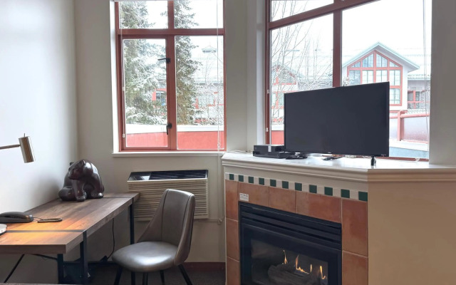 Alpenglow Lodge Studio Step Down Living Area by MVA