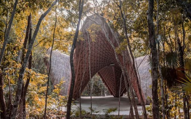 Elegant Eco-chic Condo Amongst Nature in Aldea Zama Wifi Concierge