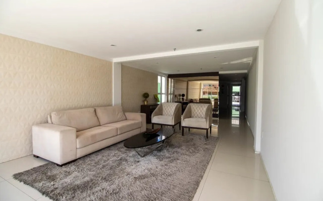 Apto Confort vel com Wi-fi e Churrasqueira